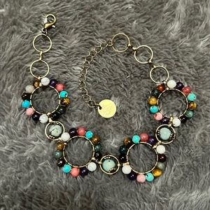 Beaded circle bracelet